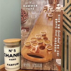 Wooden Pong Game - Brown $15